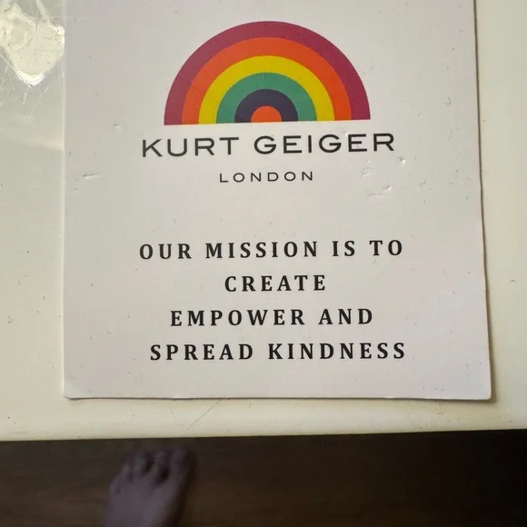 Kurt Geiger Gold and Black Crescent Earrings - Picture 5 of 6